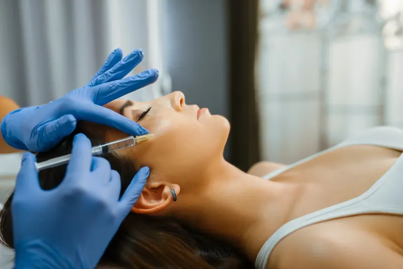 Aplikace botulotoxinu v Harmony Clinic