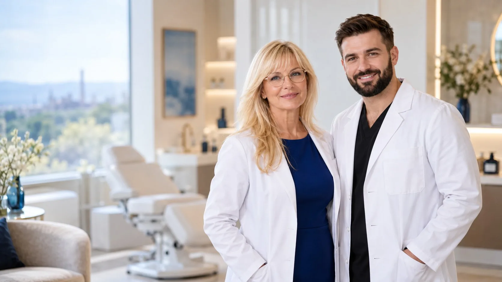 MUDr. Lenka Keclíková a Mgr. Jan Honig, MBA, zakladatelé Harmony Clinic