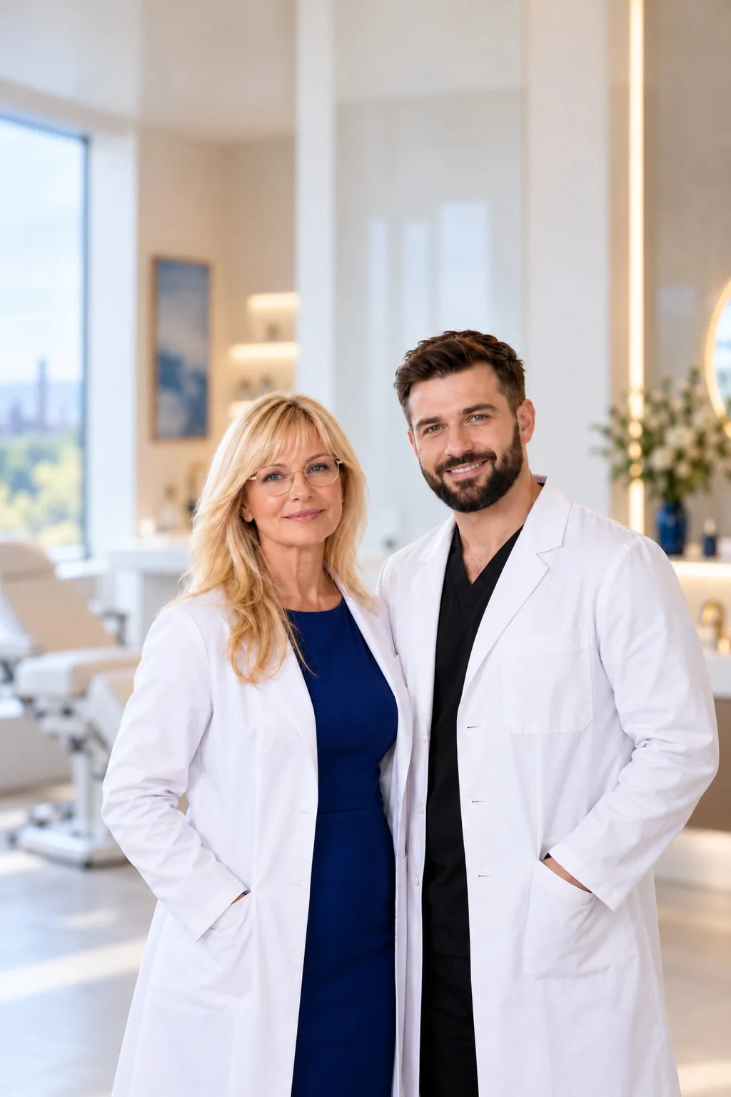 MUDr. Lenka Keclíková a Mgr. Jan Honig, MBA, zakladatelé Harmony Clinic